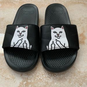 RIPNDIP Lord Nermal Black Slide Sandals